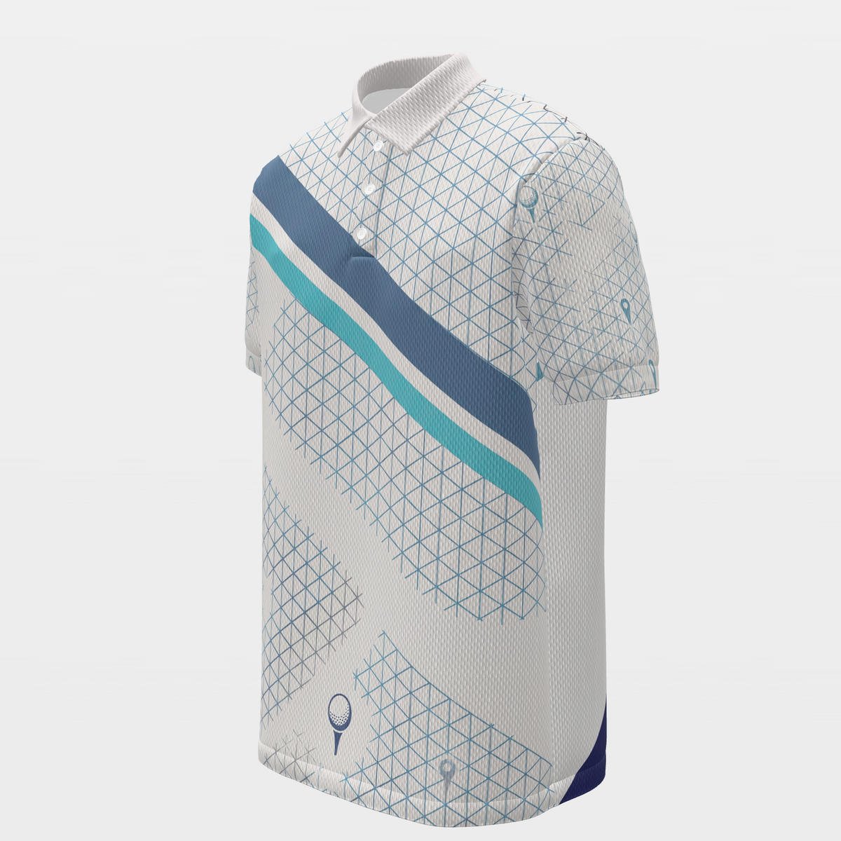 Golf Owns the Cycle Golf Polo Shirt – Front Left product view