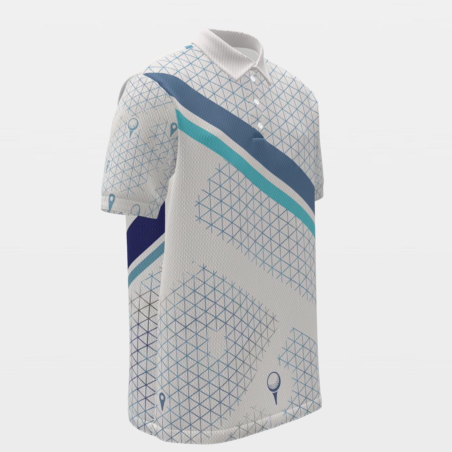 Golf Owns the Cycle Golf Polo Shirt – Front Right product view