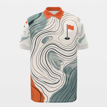 Course Closed Golf Polo Shirt – Front product view