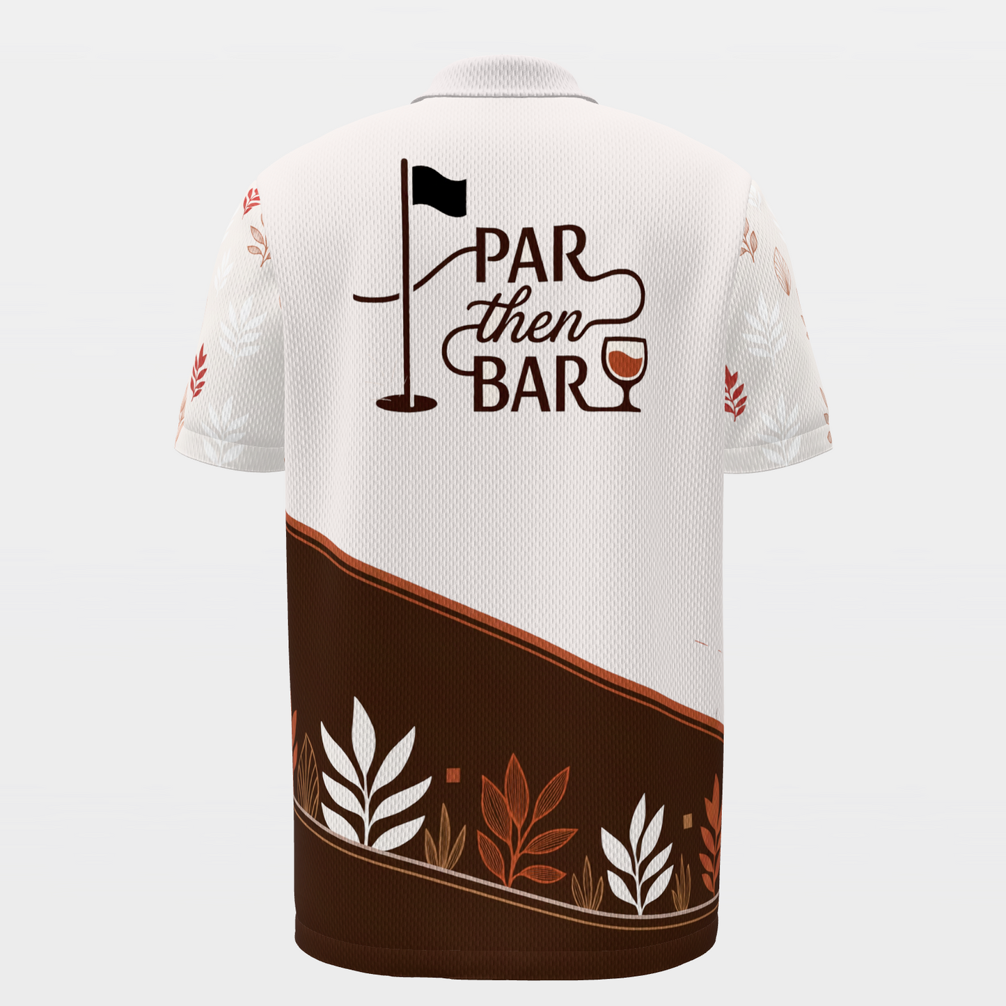 From Pin to Pour Golf Polo Shirt – Back product view