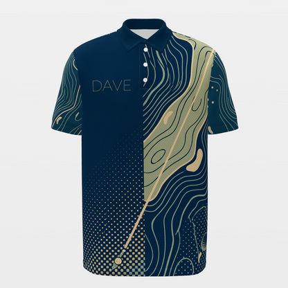 Contour Ball Trail Golf Polo Shirt – Front product view