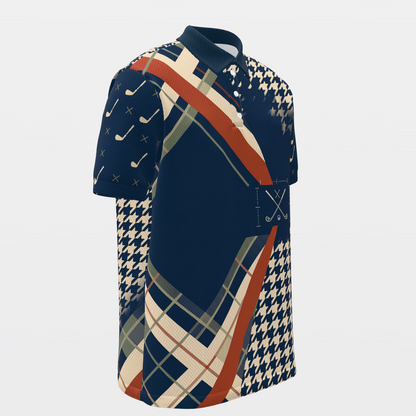 Heritage Chevron Golf Polo Shirt – Front Right product view