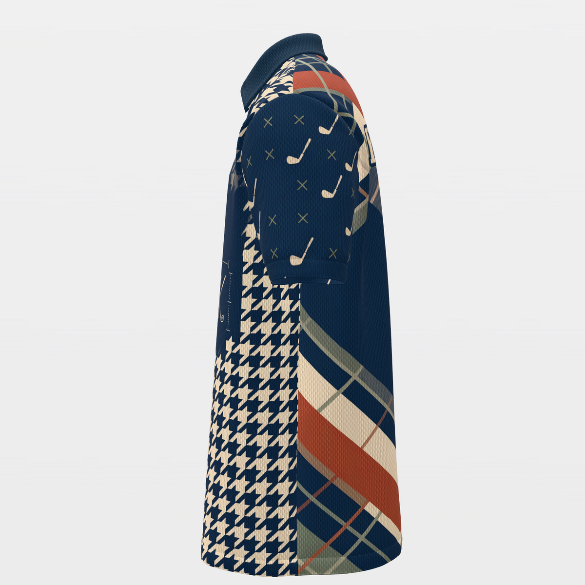 Heritage Chevron Golf Polo Shirt – Left product view