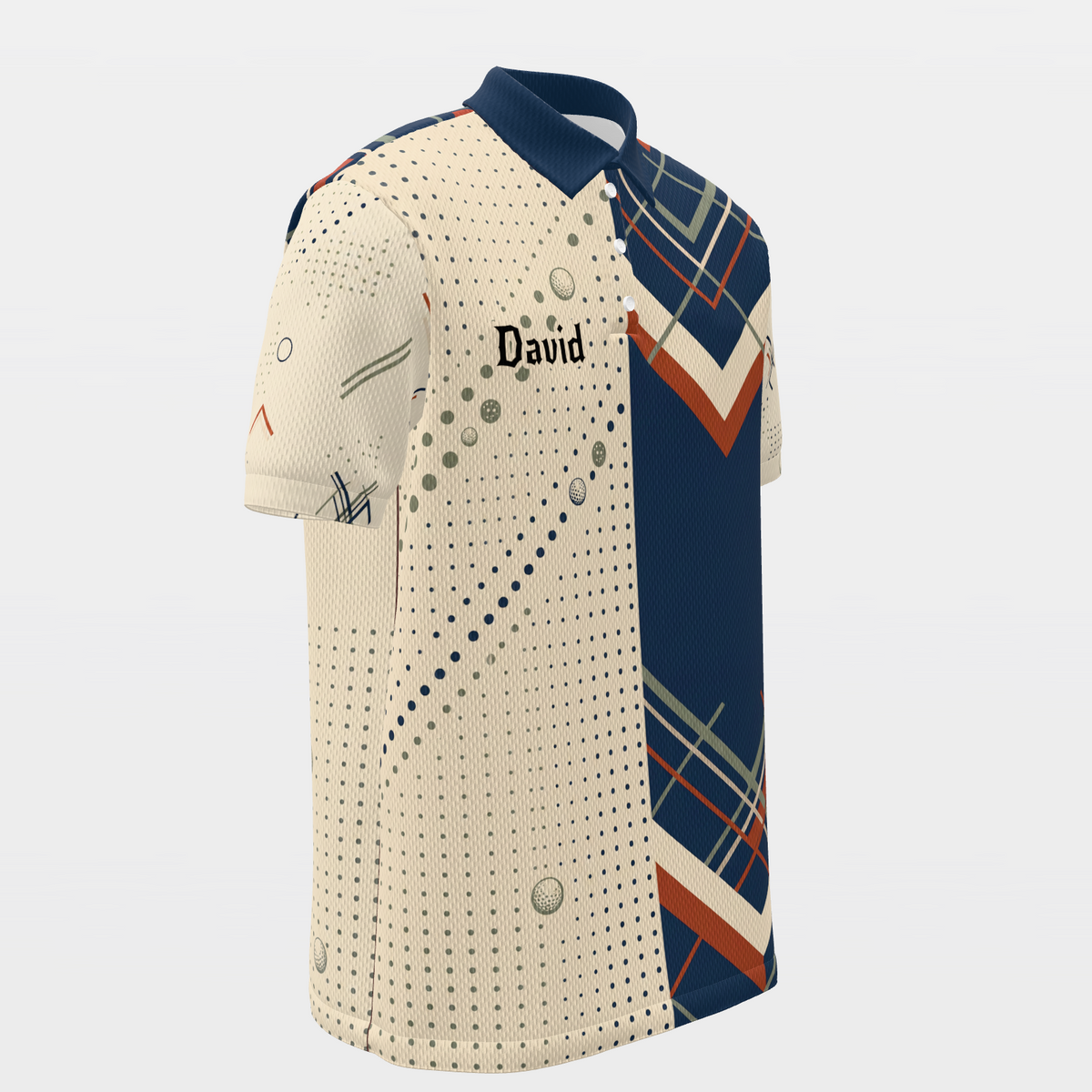 Clubhouse Plaid Rail Golf Polo Shirt – Front Right product view