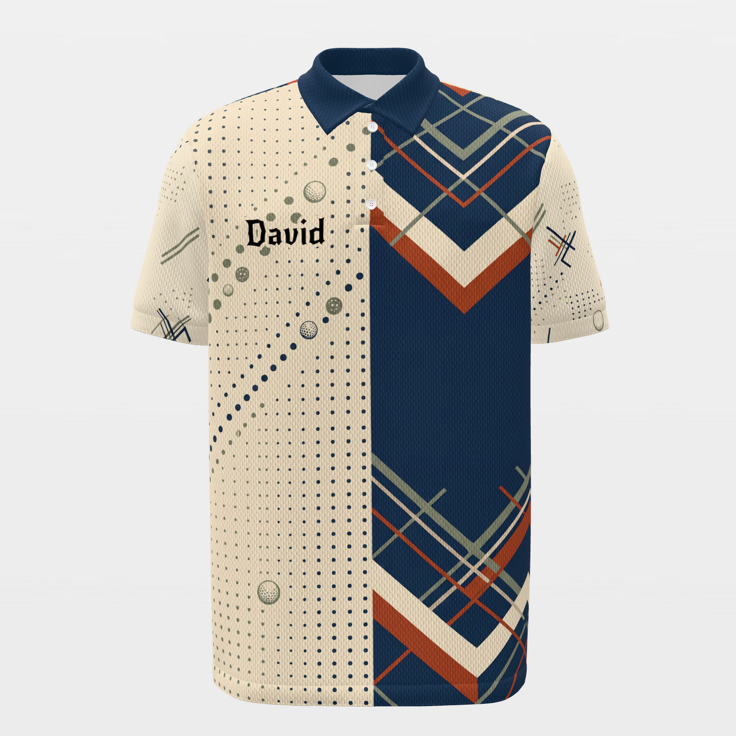 Clubhouse Plaid Rail Golf Polo Shirt – Front product view