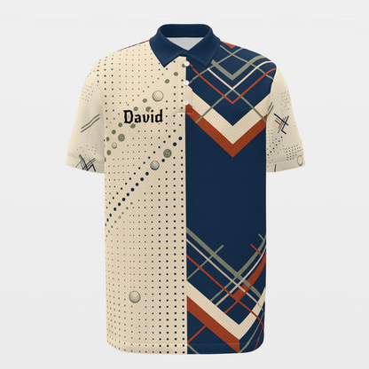 Clubhouse Plaid Rail Golf Polo Shirt – Front product view