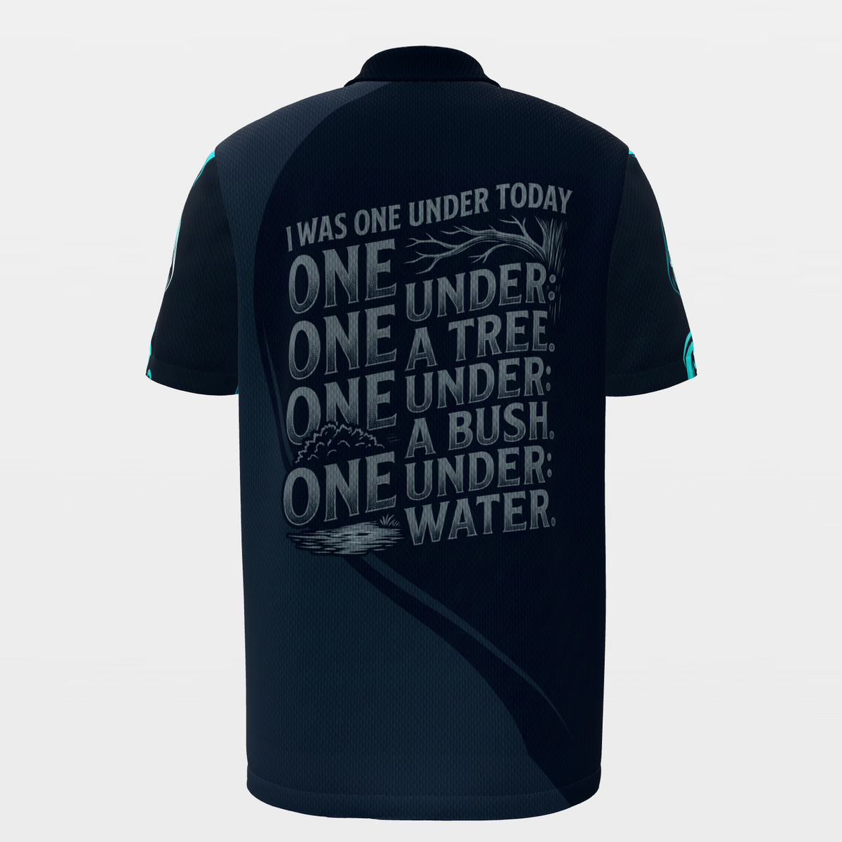 Reaper One Under Golf Polo Shirt – Back product view