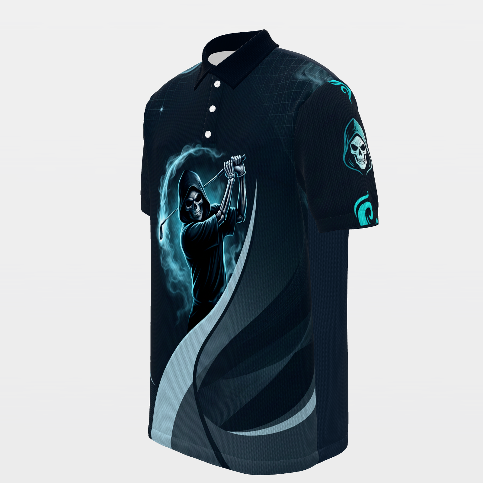 Reaper One Under Golf Polo Shirt – Front Left product view