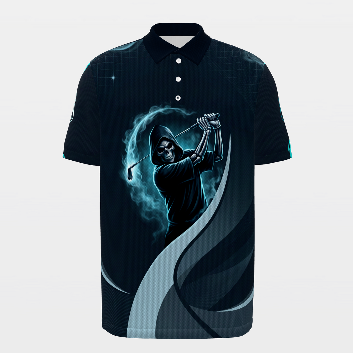 Reaper One Under Golf Polo Shirt – Front product view