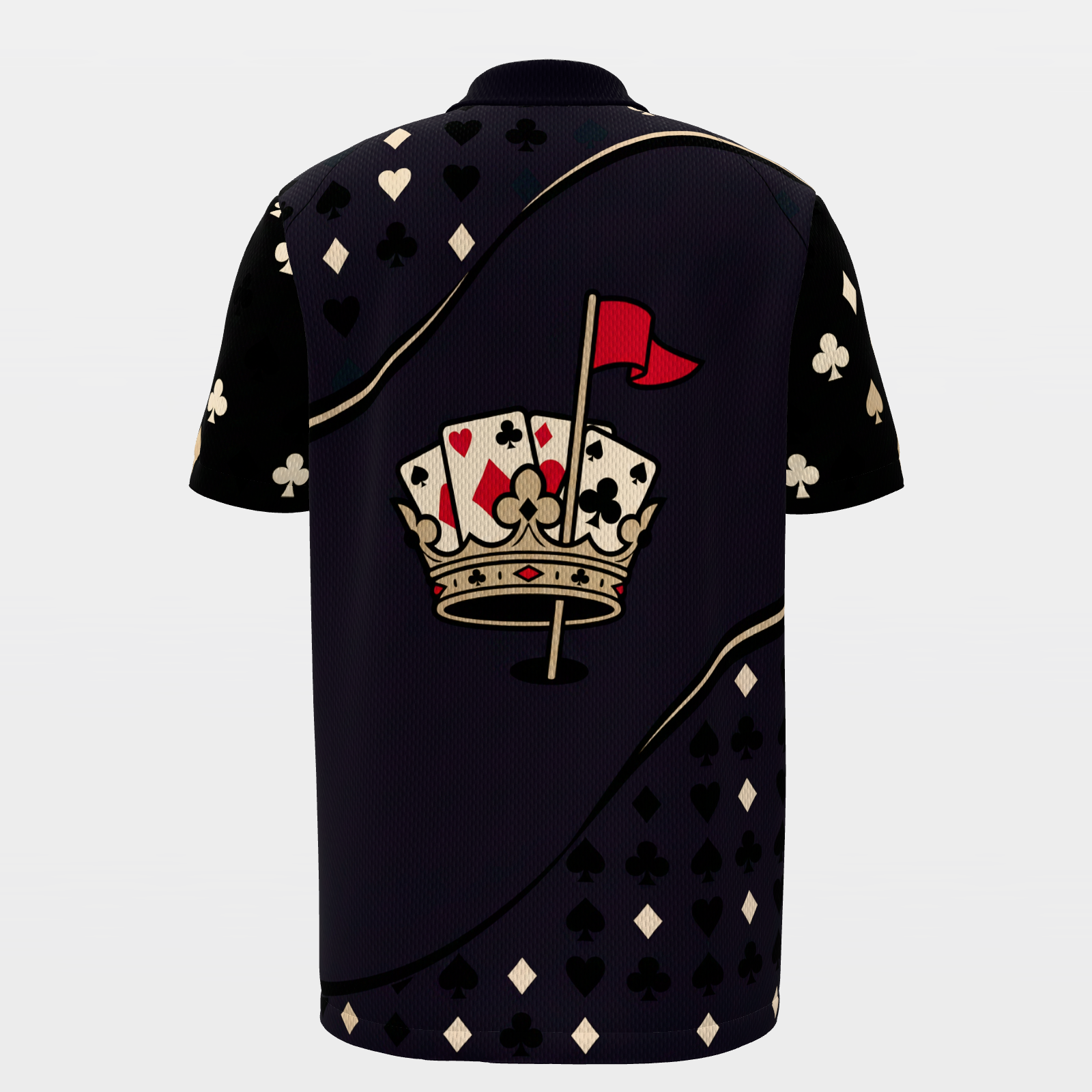 Queen of the Fairway Golf Polo Shirt – Back product view