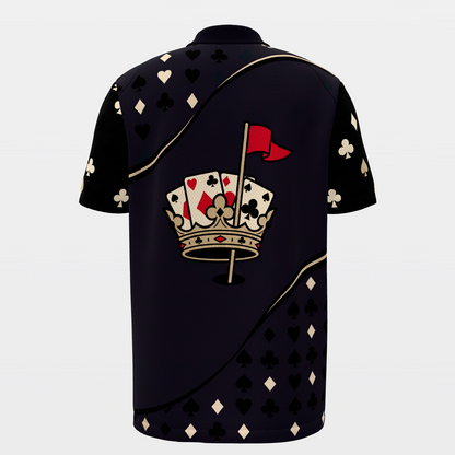 Queen of the Fairway Golf Polo Shirt – Back product view