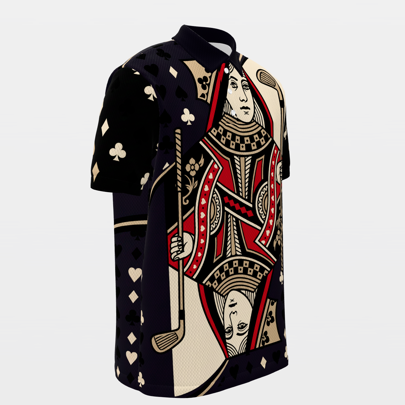 Queen of the Fairway Golf Polo Shirt – Front Right product view