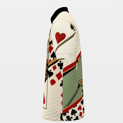 Court Queen Cut Paper Golf Polo Shirt – Left product view