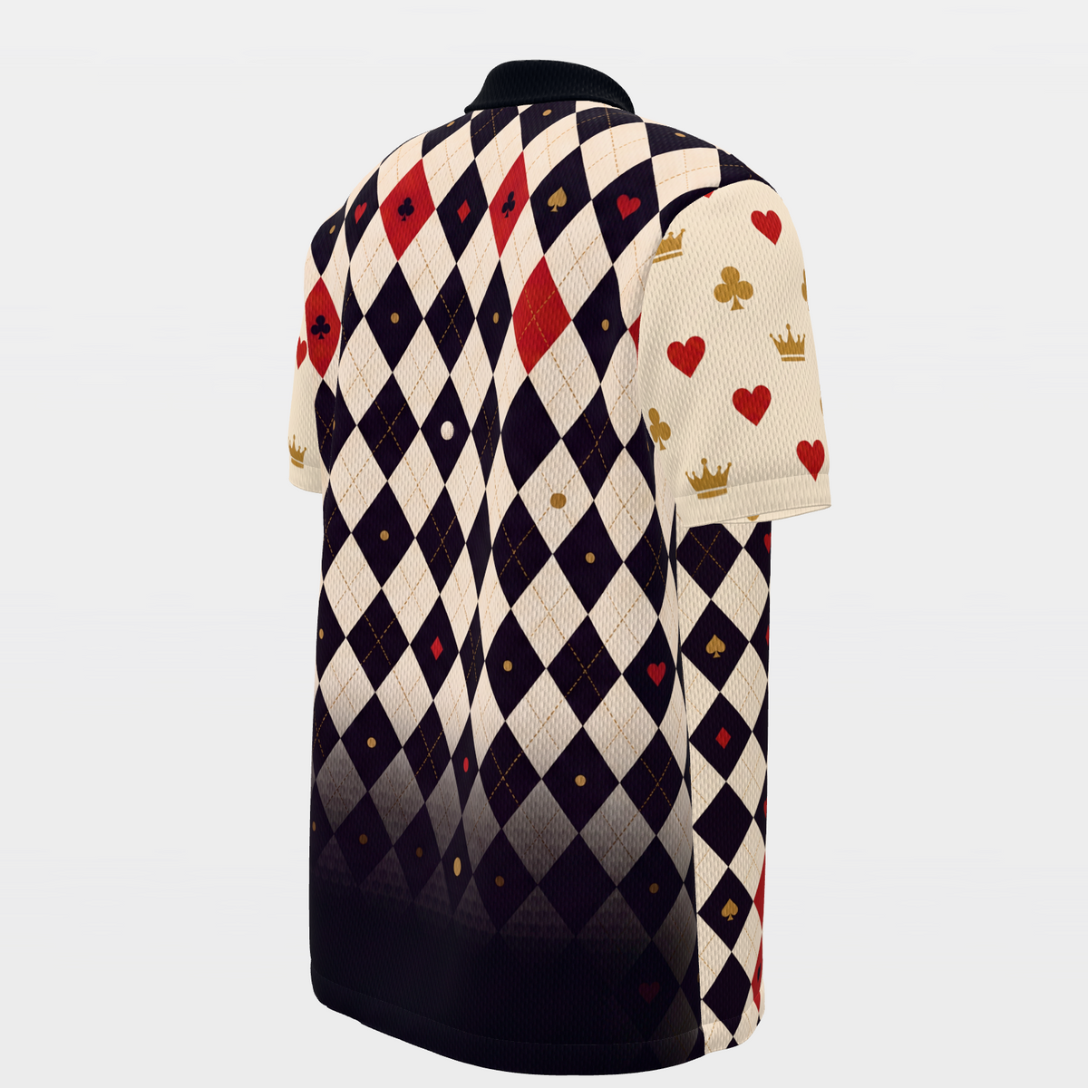 Four Suits Technical — Open Field Golf Polo Shirt – Back Right product view