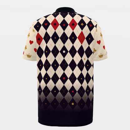 Four Suits Technical — Open Field Golf Polo Shirt – Back product view