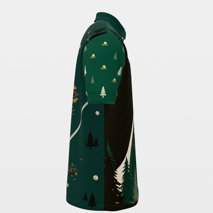 Bigfoot Pine Rail — Tailored Break Golf Polo Shirt – Right product view