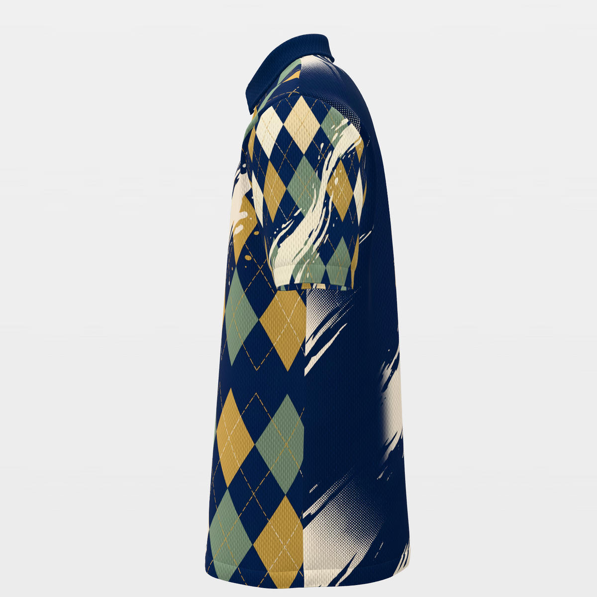Drinking Team Poster — Hem Entry Golf Polo Shirt – Left product view