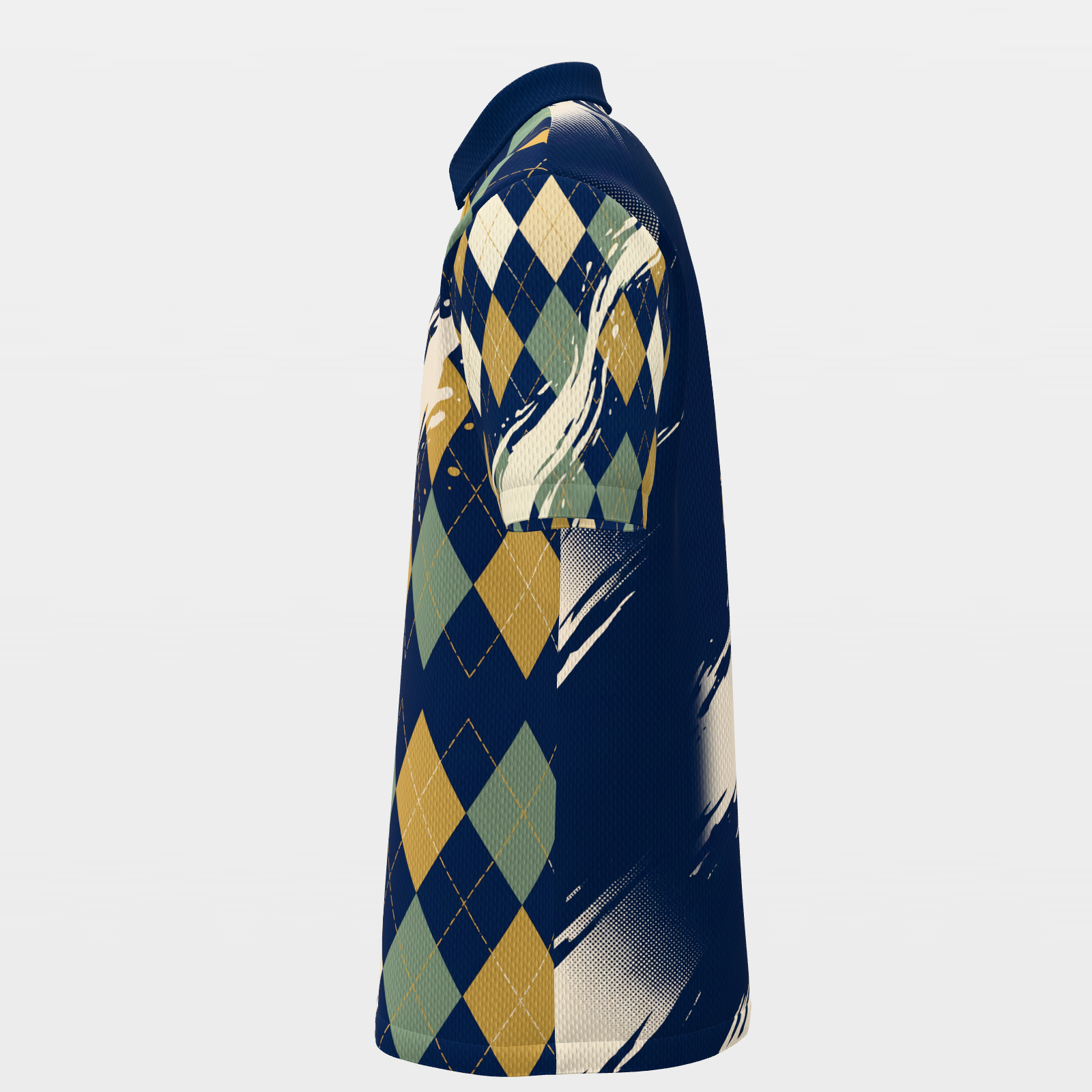 Drinking Team Poster — Hem Entry Golf Polo Shirt – Left product view