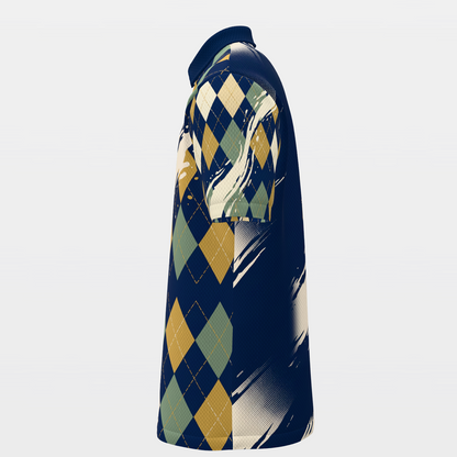 Drinking Team Poster — Hem Entry Golf Polo Shirt – Left product view