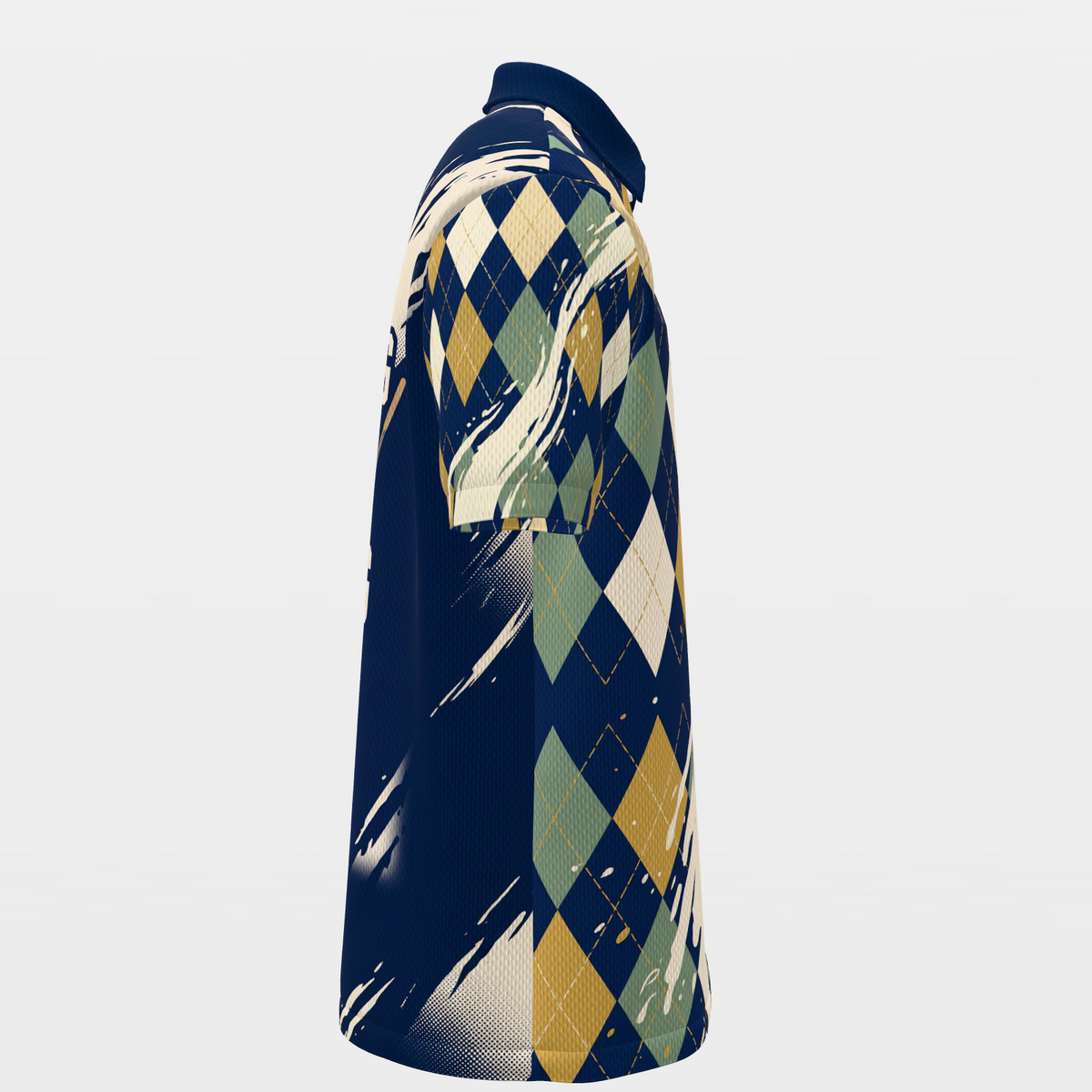 Drinking Team Poster — Hem Entry Golf Polo Shirt – Right product view