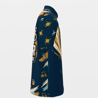 Golf and Beer Social — Open Field Golf Polo Shirt – Right product view