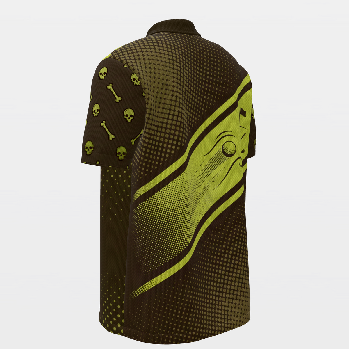 Dead Center Velocity Golf Polo Shirt – Back Left product view