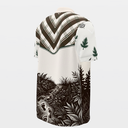 Clubhouse Cryptid Golf Polo Shirt – Back Right product view