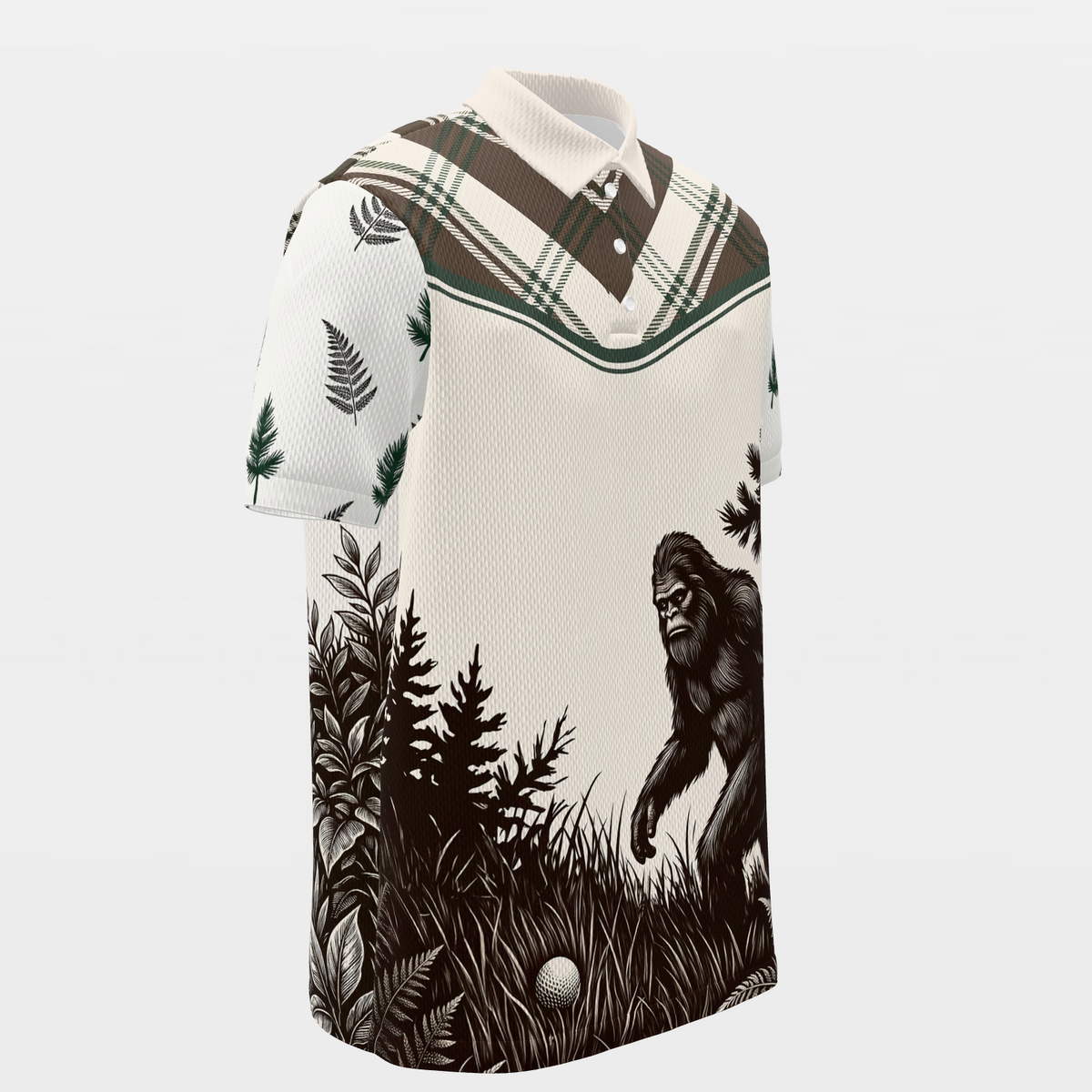 Clubhouse Cryptid Golf Polo Shirt – Front Right product view