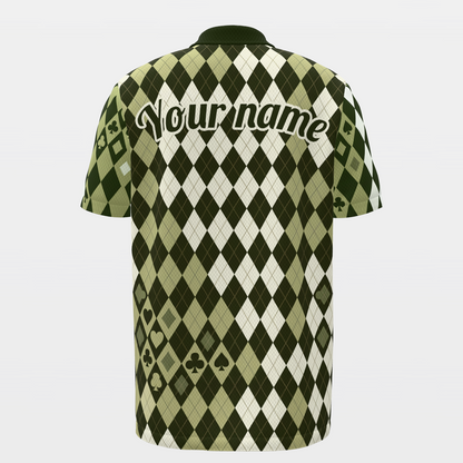 Wild Card Driver Golf Polo Shirt – Back product view