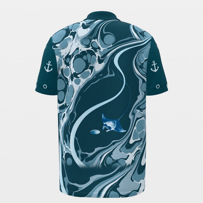 Water Hazard Glide Golf Polo Shirt – Back product view