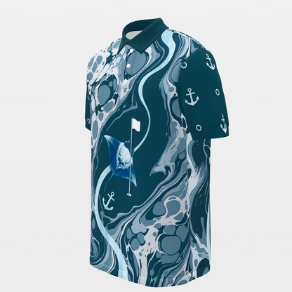 Water Hazard Glide Golf Polo Shirt – Front Left product view