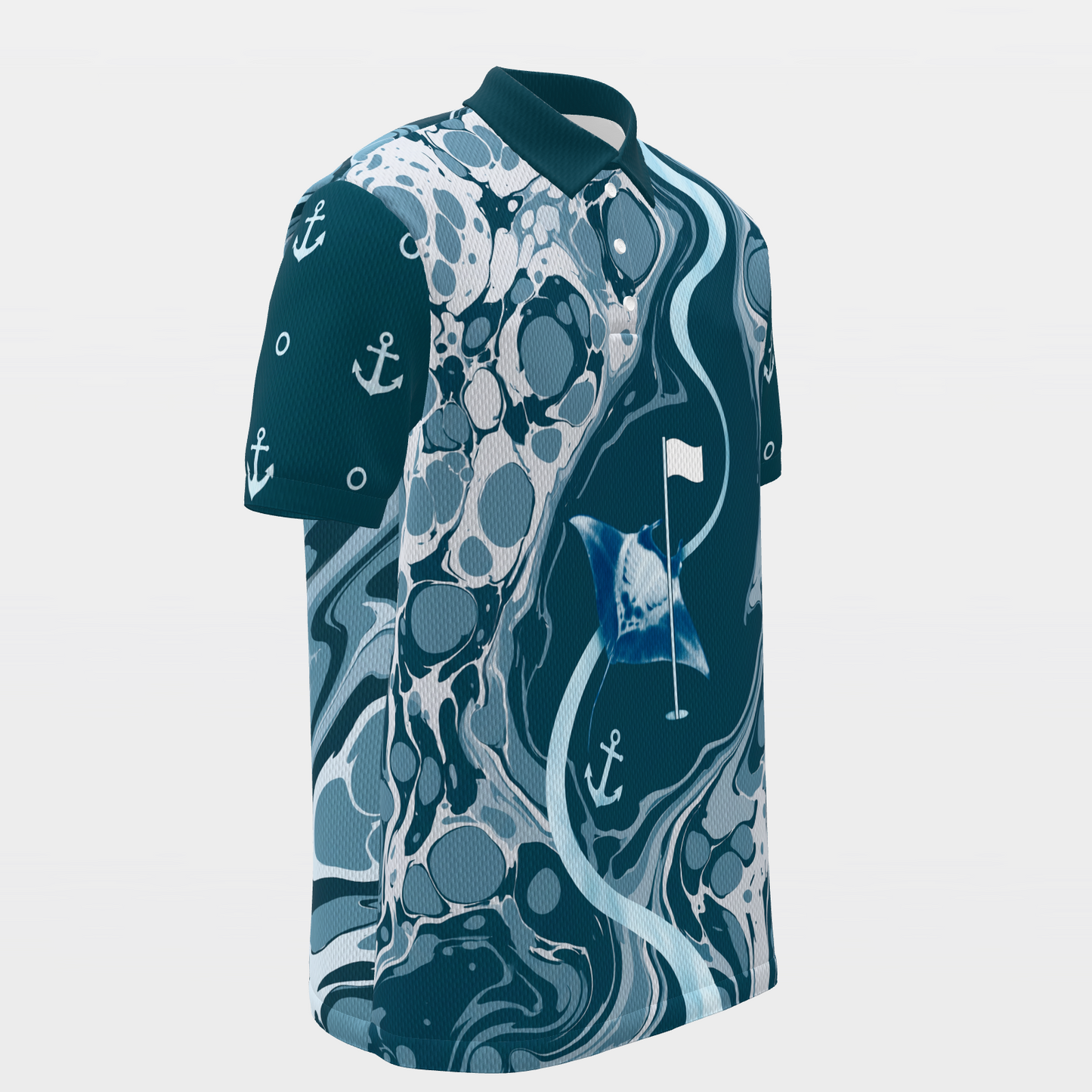 Water Hazard Glide Golf Polo Shirt – Front Right product view
