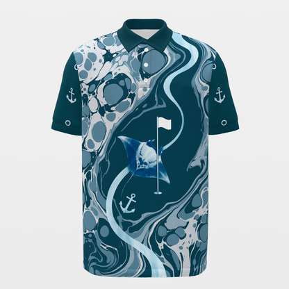 Water Hazard Glide Golf Polo Shirt – Front product view