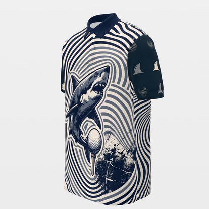 Bite the Dogleg Golf Polo Shirt – Front Left product view