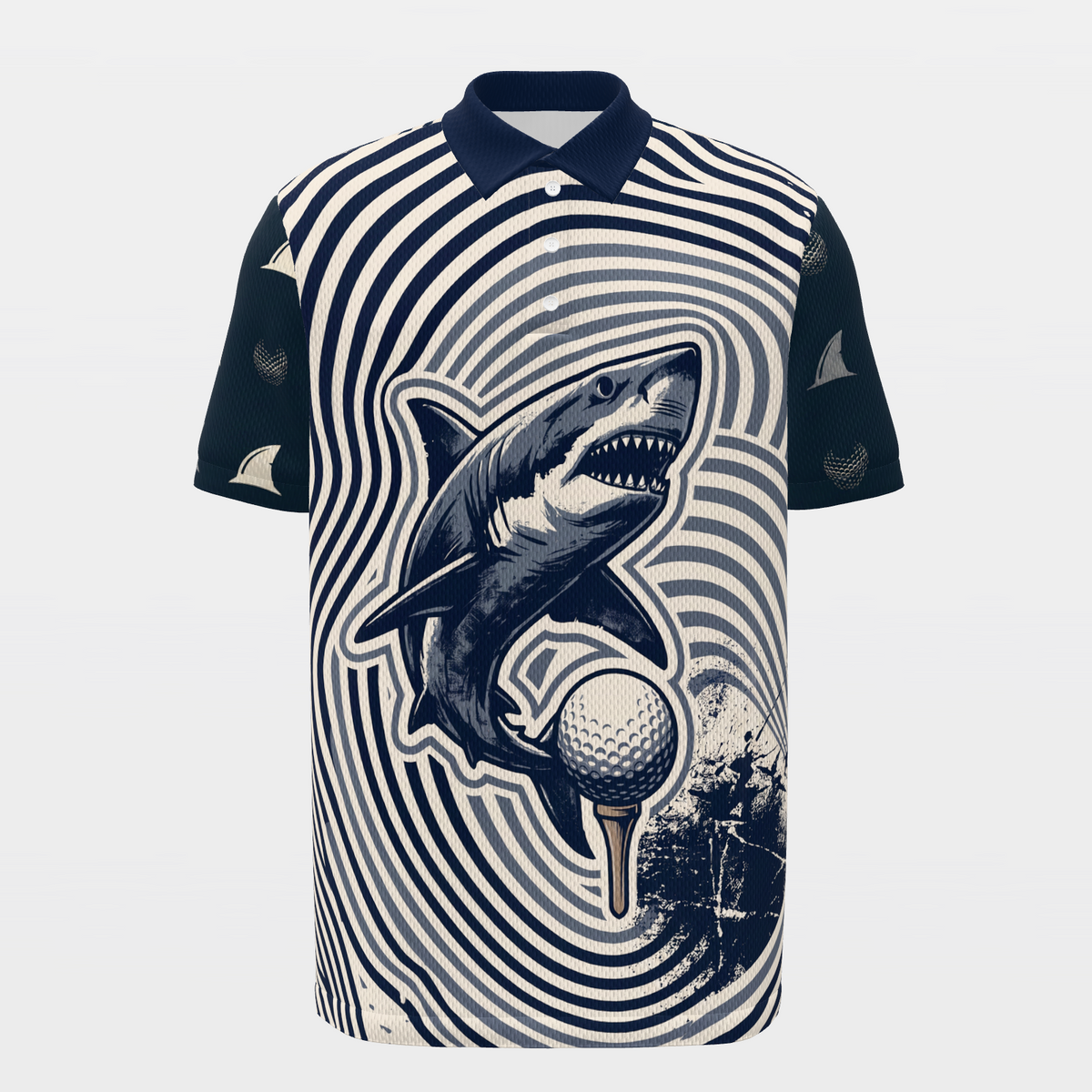Bite the Dogleg Golf Polo Shirt – Front product view