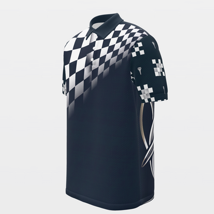 Ball in the Bite Zone Golf Polo Shirt – Front Left product view