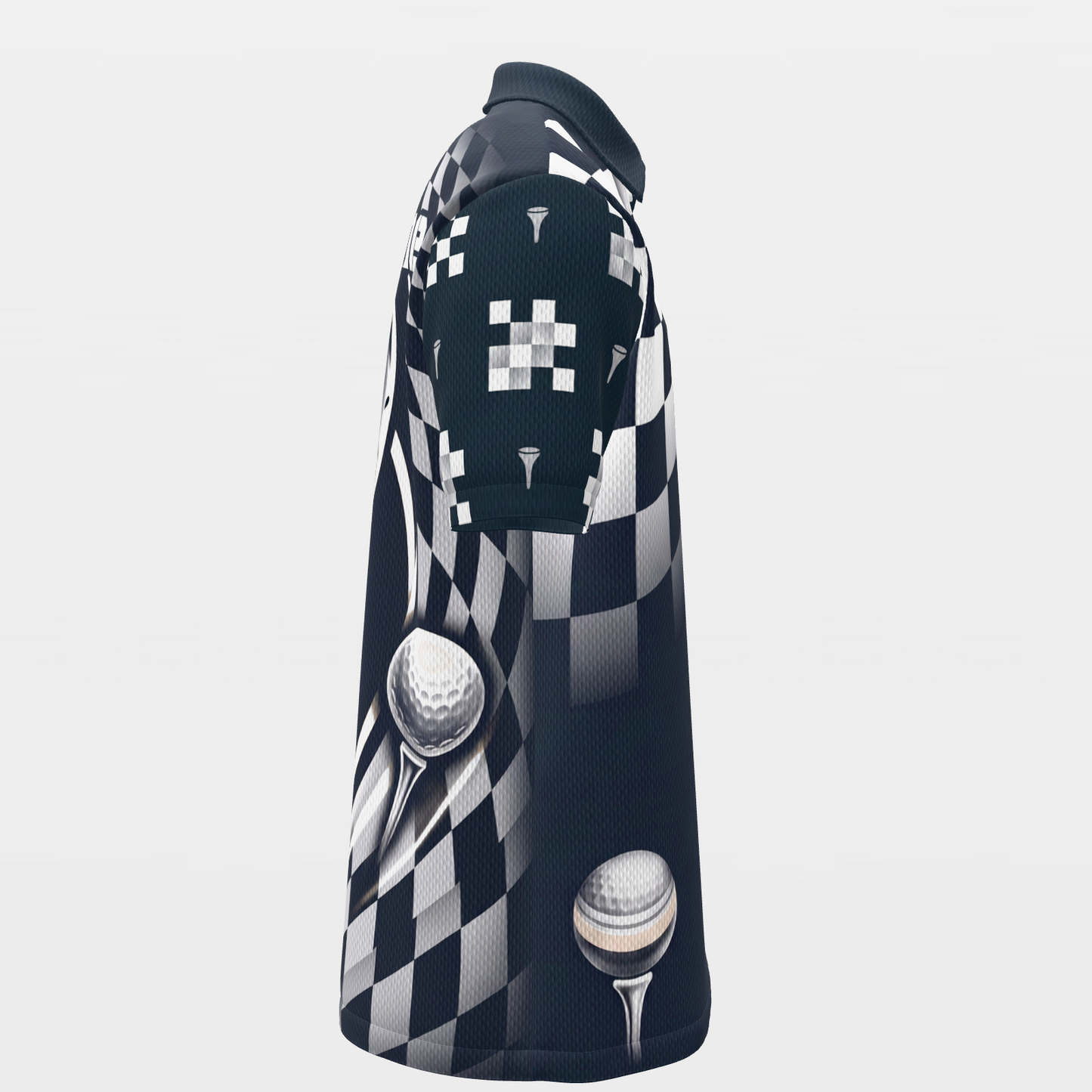 Ball in the Bite Zone Golf Polo Shirt – Right product view