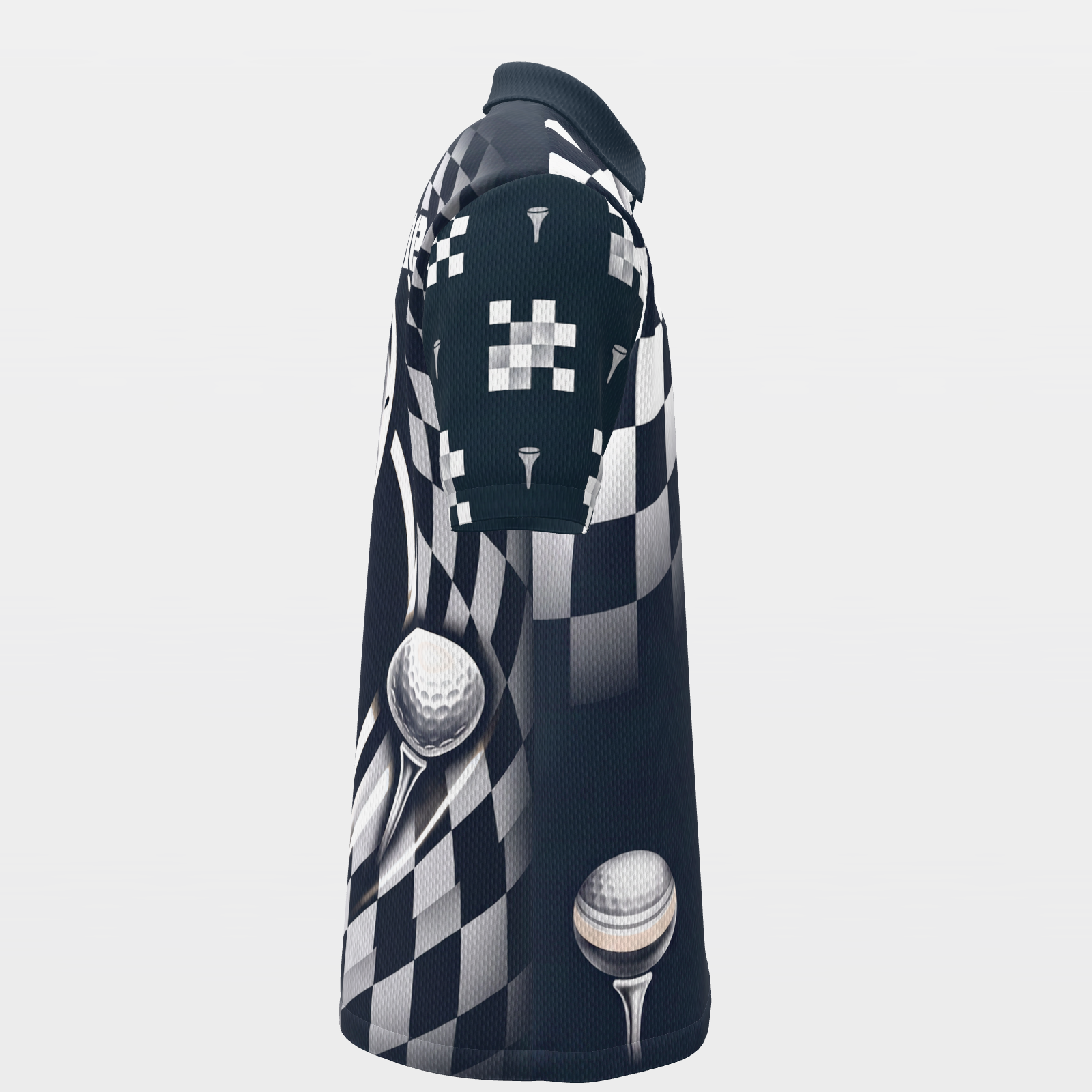 Ball in the Bite Zone Golf Polo Shirt – Right product view