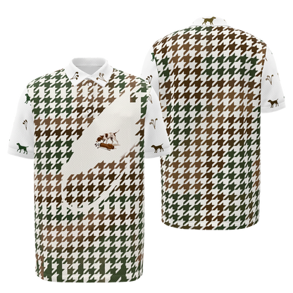 Clubhouse Companion Mark Golf Polo Shirt – Front Back product view