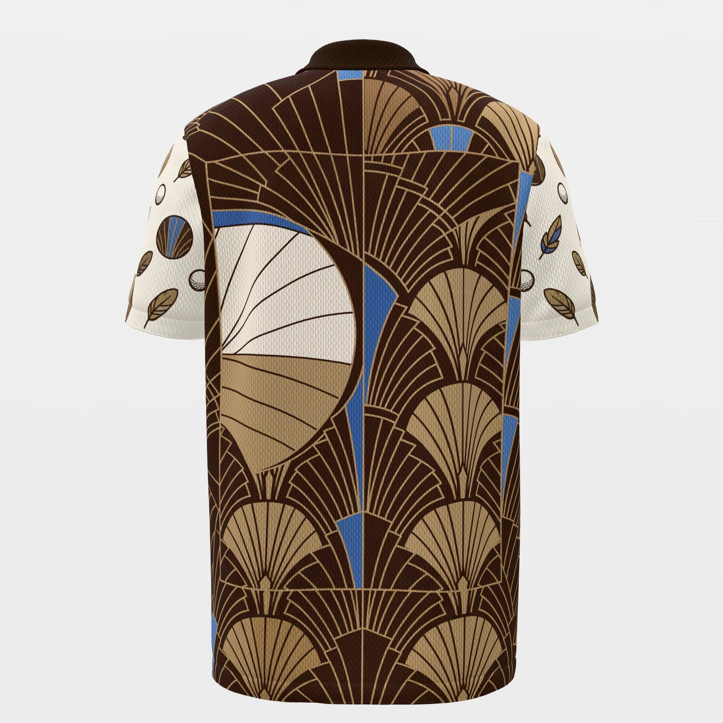 Eagle Through the Fan Golf Polo Shirt – Back product view
