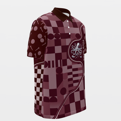 Eight Ways Through Golf Polo Shirt – Front Right product view