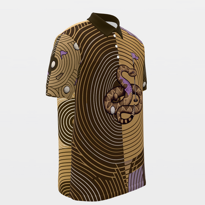 Coiled Putting Radius Golf Polo Shirt – Front Right product view