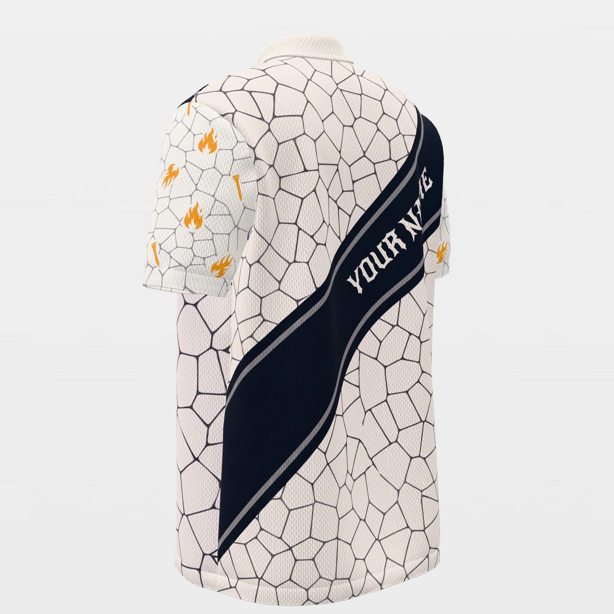 Fissure Flight Golf Polo Shirt – Back Left product view