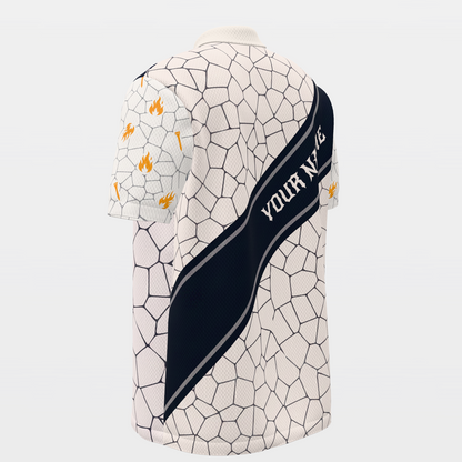Fissure Flight Golf Polo Shirt – Back Left product view
