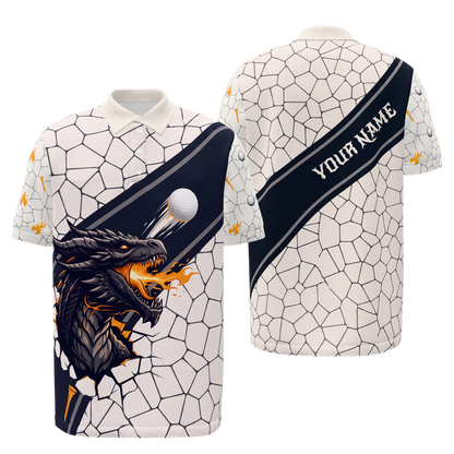 Fissure Flight Golf Polo Shirt – Front Back product view