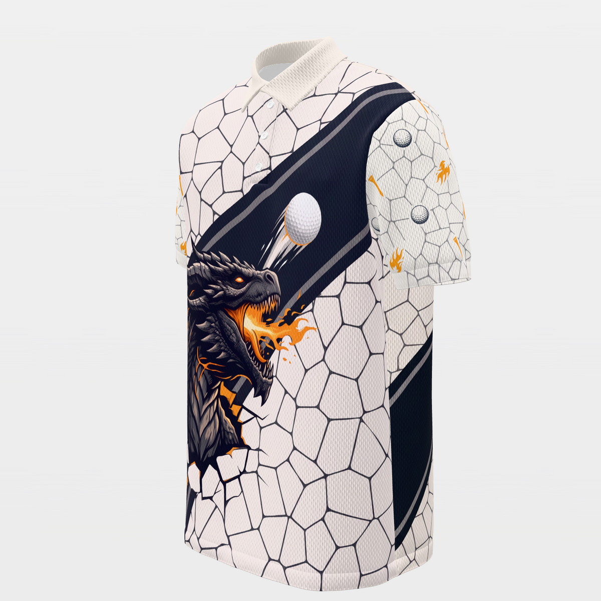 Fissure Flight Golf Polo Shirt – Front Left product view