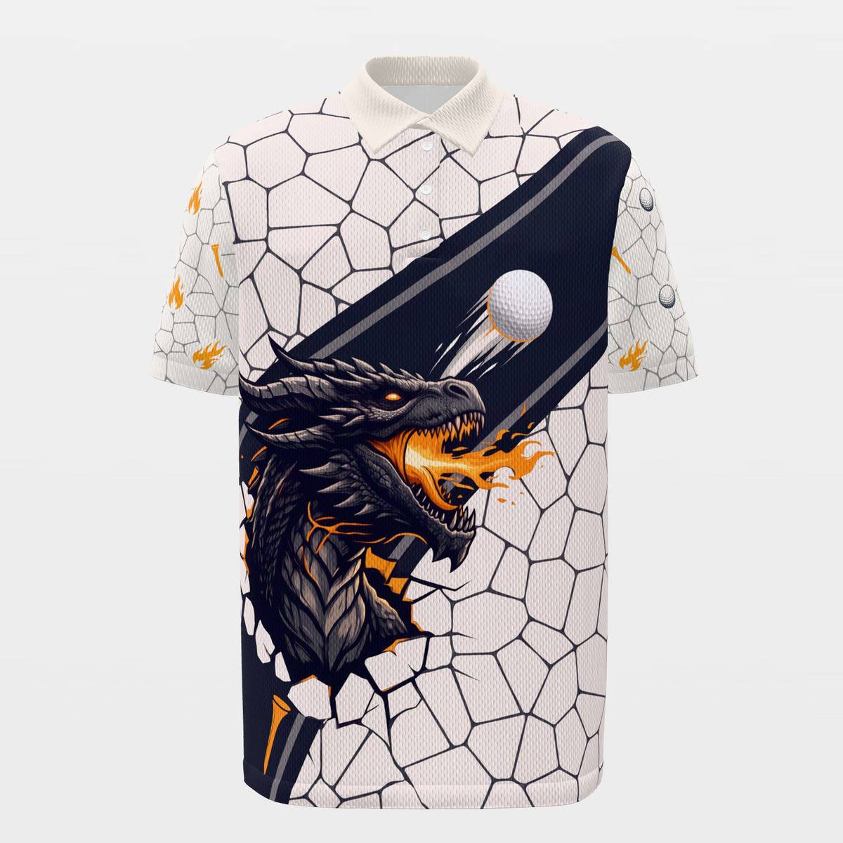 Fissure Flight Golf Polo Shirt – Front product view