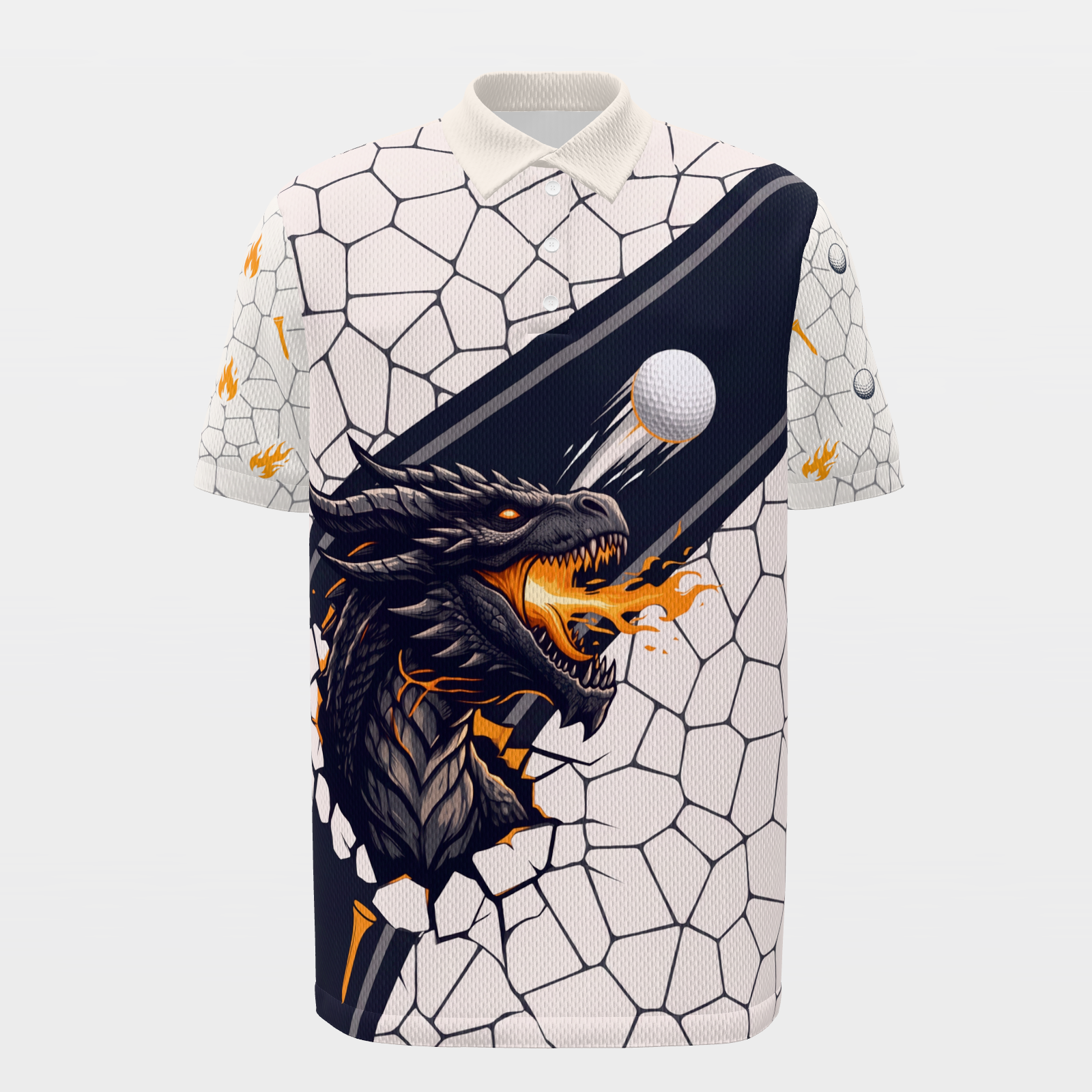 Fissure Flight Golf Polo Shirt – Front product view