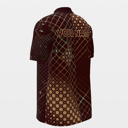Cup Thief Mark Golf Polo Shirt – Back Left product view