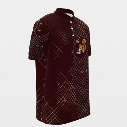 Cup Thief Mark Golf Polo Shirt – Front Right product view